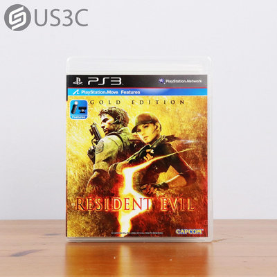 【US3C-板橋店】【一元起標】Sony PS3 惡靈古堡5 英文版 正版遊戲片 實體遊戲片 二手遊戲片