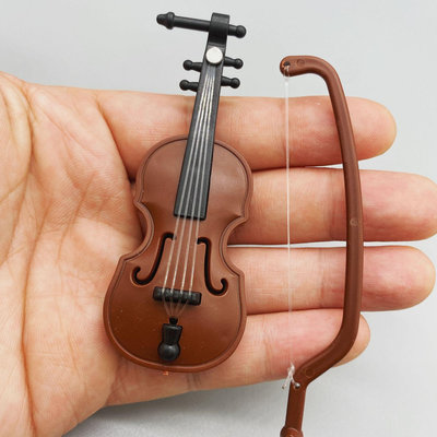 26EQ迷你仿真小提琴 電吉他 微縮場景模型桌面樂器裝飾小擺件拍攝