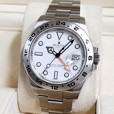 【個人藏錶】 ROLEX 勞力士 216570 白探 42mm 2015全套 台南二手錶