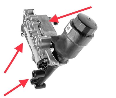 BENZ W447 OM651 2014- 機油濾清器座墊片 機油冷卻器墊片 (共8條橡皮) 柴油引擎用