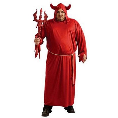 COS影視服 萬圣節 舞會服裝惡魔服裝魔王撒旦成人紅色地獄使者