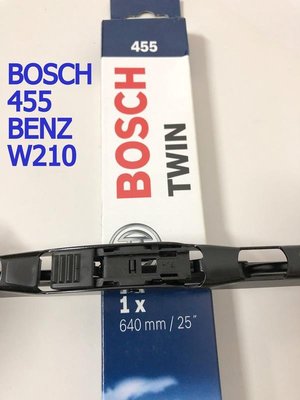 BOSCH 雨刷片 BENZ W210 專用 E-Class 455