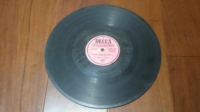 1953年DECCA迪卡78轉留聲機唱片～稀有樣品片～DICK TODD
