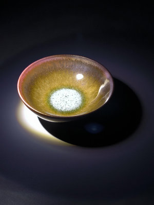 【二手】玄盞閣（無底款）--蘋果綠茶末玉子 古董 茶具 茶杯 【華品天下】-1817