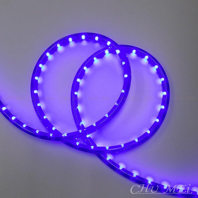 110V-藍色外皮LED二線3528水管燈50米 - led燈條 燈條 圓二線 非霓虹 led 水管燈 管燈 軟條燈