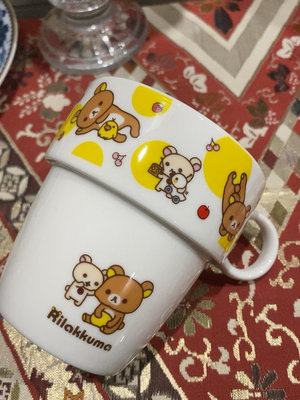 日本SAN-X輕松熊kuma厚胎陶瓷馬克杯 非常可愛