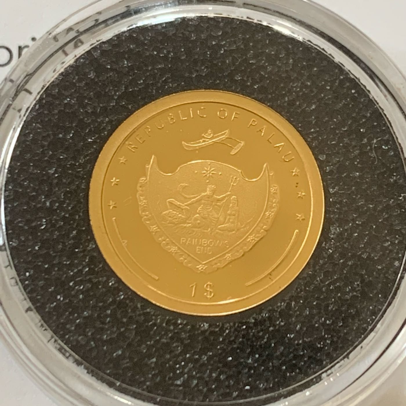 2020 1公克帛琉四葉草精鑄純金金幣幸運草Palau 1g Four Leaf Clover