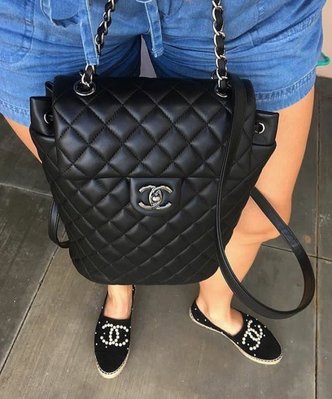 Chanel A91121 Backpack 小羊皮後背包 黑