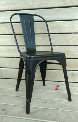 【找椅子】法式工業風 復刻 loft tolix stool 餐椅 黑色鐵椅