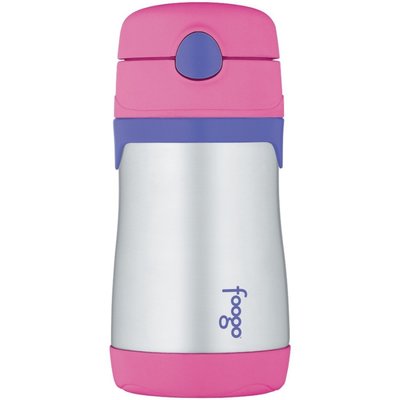暢銷款特價美國膳魔師THERMOS 304不鏽鋼兒童用保溫(冷)杯保溫瓶 FOOGO 10oz(290ml) 粉紫色