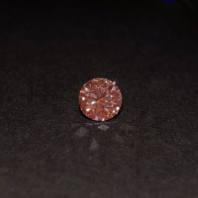 實驗室生長紅橘色鑽石(CVD Orange Diamond)0.57克拉裸石 [基隆克拉多色石Y拍]