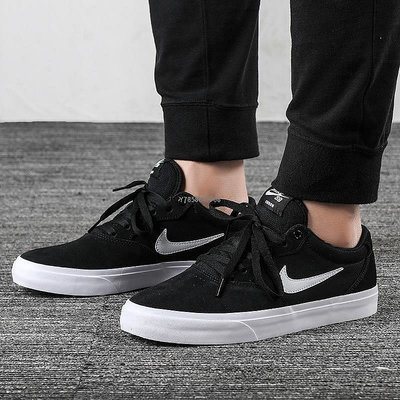 Nike SB Chron Solarsoft 黑白 白勾 休閒百搭滑板鞋CD6278-002男女鞋