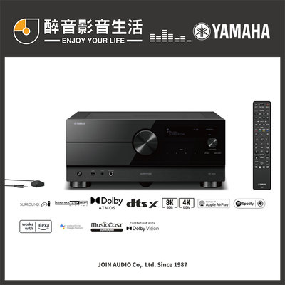 【醉音影音生活】現貨Yamaha RX-A6A 9.2聲道AV環繞擴大機.8K/藍牙/Wi-Fi/杜比全景聲.台灣公司貨