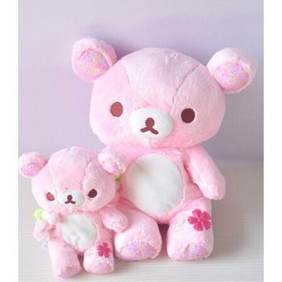 日本 Rirakuma 拉拉熊 輕鬆熊 櫻花拉拉熊 玩偶 娃娃 禮物 送禮 櫻花粉 大隻下單區