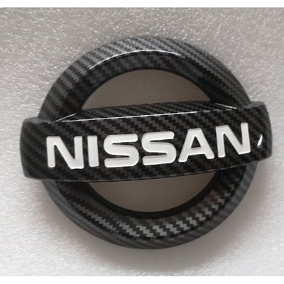 日產 nissan TIIDA Pulsar 車標 卡蘿標誌 亮黑LOGO車貼 3D EMBLEM c11 c13-汽車館