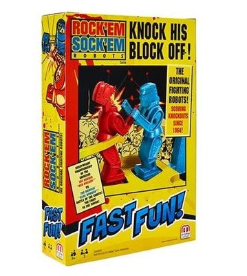 【陽光桌遊】拳擊機器人大戰 旅行版 ROCK EM SOCK EM ROBOTS MATTEL 英文版 正版 滿千免運