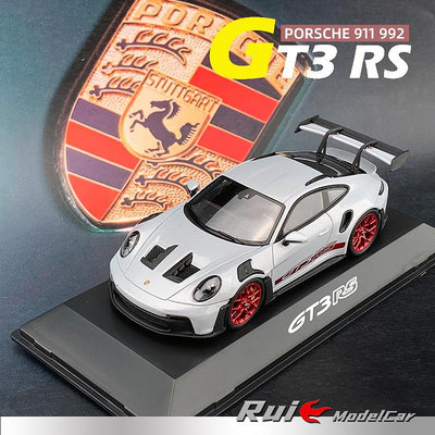 收藏模型車 車模型 預1:43德國保時捷原廠Spark代工911 (992) GT3 RS汽車模型