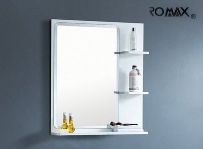《台灣尚青生活館》美國品牌 ROMAX 化妝鏡 TW-606 防水鋼烤層板鏡 明鏡 浴室衛浴鏡子 浴鏡 鏡子