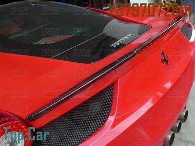 適用法拉利458 ITALIA SPIDER SPECIALE改裝碳纖壓翼尾翼擾流翼 Top.Car /請議價