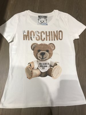 Moschino 紙箱泰迪熊 合身短袖T恤
