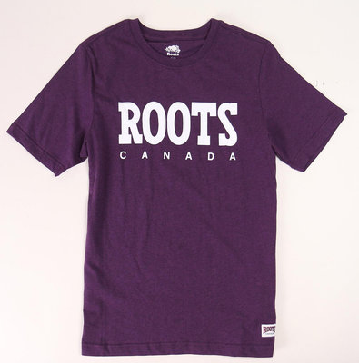 [P S]三號五樓 全新正品 Roots 字樣 紫色短T  男女同款-33
