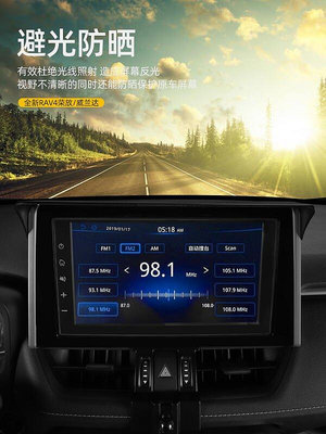 熱銷 專用於 2020款 豐田 5代RAV4 榮放 改裝 屏幕避光罩 導航罩 內飾裝飾 配件用品 可開發票