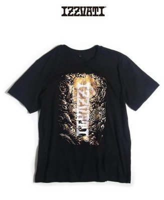 IZZVATI (夏20)黃金森林限定短袖T恤-黑色-I12003-純棉短T-台灣製-黑金短T