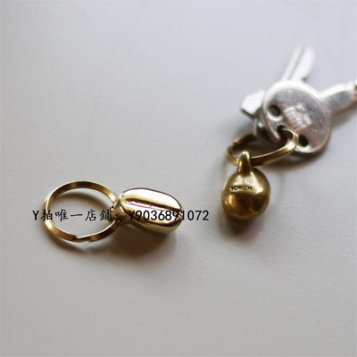 鑰匙扣 國內現貨|日本TORCH咖啡豆形狀的純黃銅鑰匙扣禮物復古純手工銅制