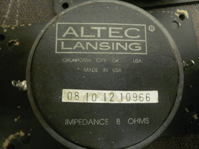 (老高音箱)美國 ALTEC 高音單體 119mmx73mm (MISSION 762 782 參考可用)
