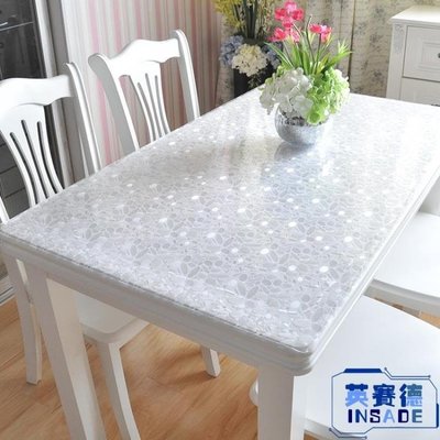 現貨熱銷-PVC防水防燙桌布軟塑膠透明餐桌布桌墊免洗茶幾墊臺布FYD