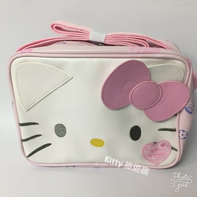 [Kitty 旅遊趣] Hello Kitty 斜背包 小背包 凱蒂貓 粉紅色 兒童背包 禮物 生日禮物