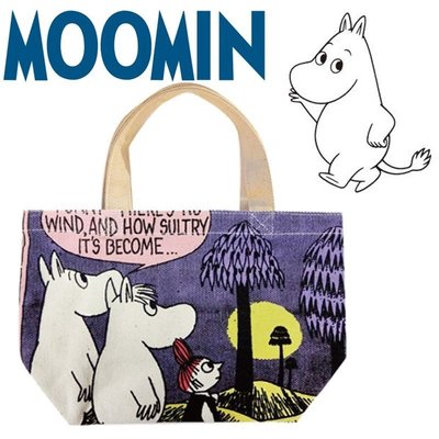 妙妙小鋪-日本Disney迪士尼雜誌聯名Moomin聯名嚕嚕米帆布包側背手提袋肩背包托特包日雜包補習袋
