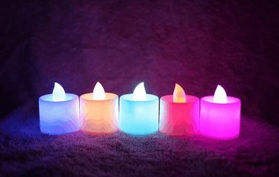 浪漫滿屋 蠟燭燈 電子 LED 小夜燈 浪漫蠟燭 快閃七色 七彩 告白 舞會 聖誕 跨年 仿真蠟燭