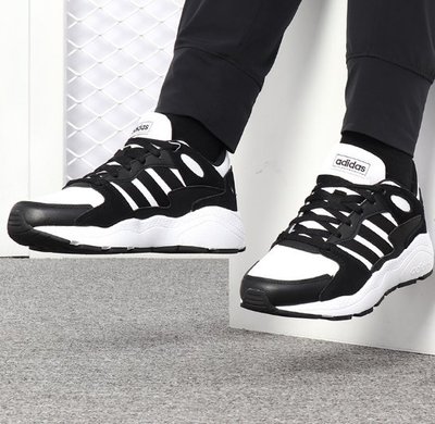 Adidas NEO CHAOS 復古 時尚 低幫 減震 耐磨 防滑 百搭 白黑 休閒 運動 慢跑鞋 EE5596 女鞋