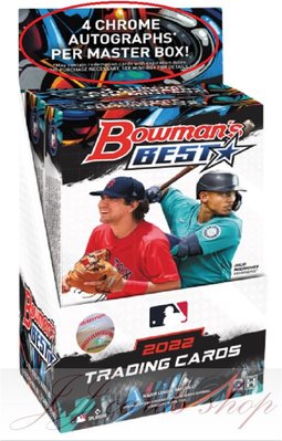 MLB 2022 Bowman's Best 弓箭手 最佳系列 棒球卡 卡盒 ( 一大盒 = 兩小盒 = 4張簽名卡 )