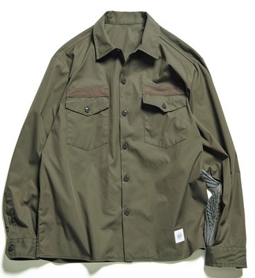 uniform experiment SLEEVE PANELED DOUBLE POCKET BIG SHIRT 襯衫