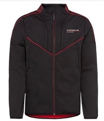 《保時捷新品》黑色紅肩條男生立領棉質重機騎士旅遊外套（XS/S/M/L/XL/XXL/XXXL）附原廠出貨單