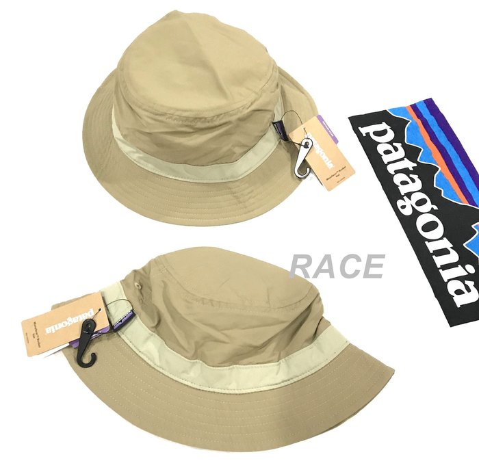 Race Patagonia Wavefarer Bucket Hat 漁夫帽 衝浪帽 Logo 山景 卡其 Yahoo奇摩拍賣