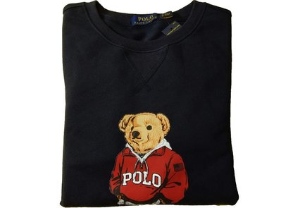 全新專櫃POLO by Ralph Lauren(黑/灰/寶藍)小熊有點厚度的優質美國大學t特價1980元