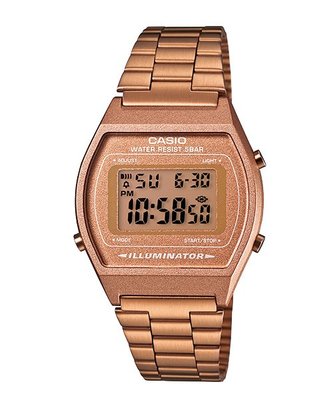 【金台鐘錶】CASIO 卡西歐 中性錶 (時尚玫瑰金) B640WC-5A