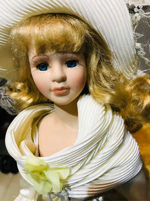 玩具、模型與公仔 洋娃娃與配件 陶瓷娃娃 新品 porcelain doll size H59cm