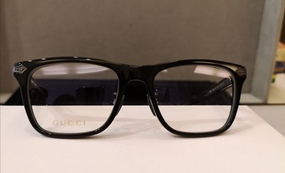 GUCCI GG-0069O-001 黑色金屬鈦威靈頓眼鏡-鏡盒顏色隨機出貨 日本製造 稀有釋出