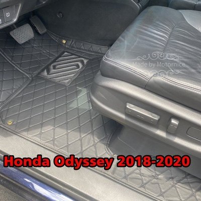 [酷奔車品]（現貨）適用本田奧德塞 Honda Odyssey APEX Elite 專用包覆式汽車皮革腳墊 腳踏墊 隔水墊