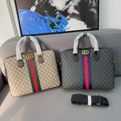 男包Gucci 古奇GG公文包 男包 電腦包 手提包 ，經典百搭 實物拍攝 奢華面料  高端品質 NO.2104