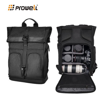 Prowell佳能相機包雙肩單反背包側開快取多功能戶外防水無人機攝影包