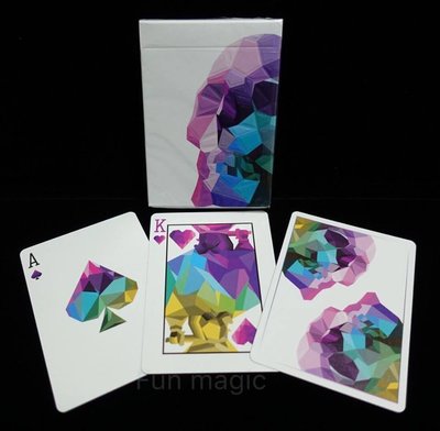 [fun magic] Memento Mori Playing Cards 水晶骷髏撲克牌 彩色骷髏牌 彩色水晶撲克牌