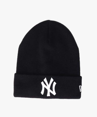 NEW ERA MLB NY 紐約 洋基 隊徽 經典黑 毛帽 秋冬 限量 穿搭 潮流 嘻哈