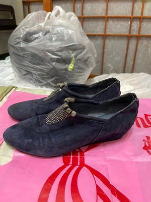 「 二手鞋 」 DR.KAO 女版麂皮休閒鞋 35號（藍）鐵5