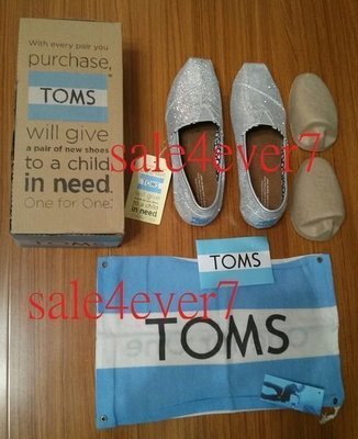 【AG好貨】TOMS 藍白條紋 休閒鞋 懶人鞋 TOM'S 全新正品 現貨 US 9, JP 26, EU 40, UK 7 TOM'S