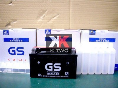 K-TWO零件王.全新統力GS電池.7號.YTX7A-BS-GTX7/125-150機車